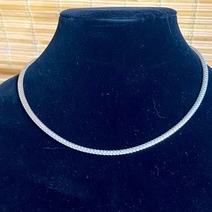 VINTAGE 925 ITALY SILVER CHAIN MICHAEL ANTHONY ADJUSTABLE 16.5” LONG 3/1…